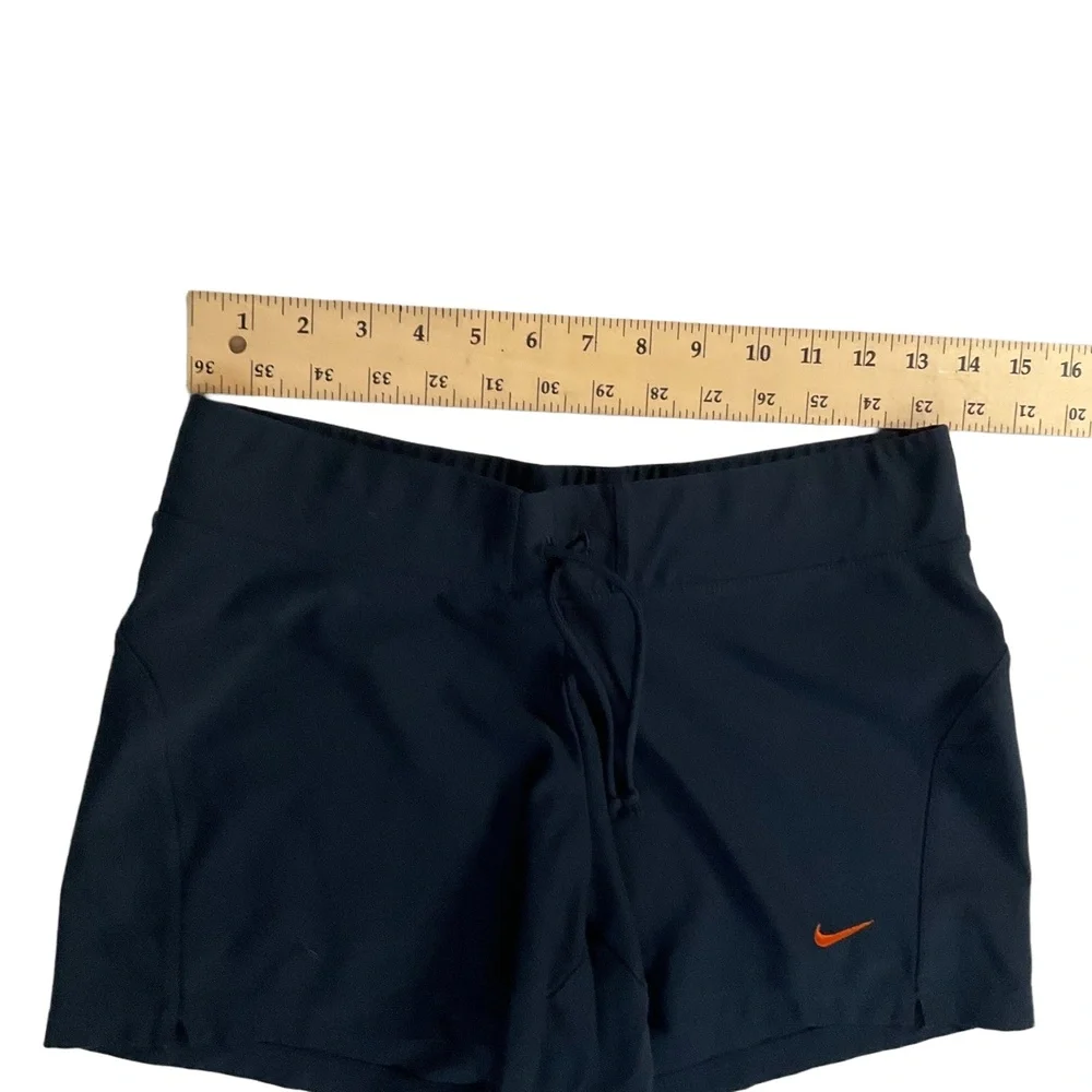 Nike Navy Blue Waistband‎ Fit Dry Athletic Performance Womens Shorts Small